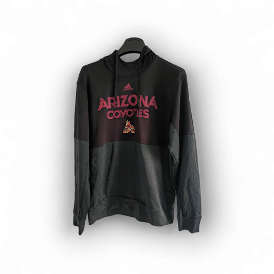 Adidas Arizona Coyotes NHL Pullover Hoodie, Black/Grey, Size Large