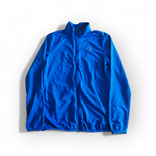 Youth Adidas Full Zip Tracksuit Top, Blue, Size 13-14 Years