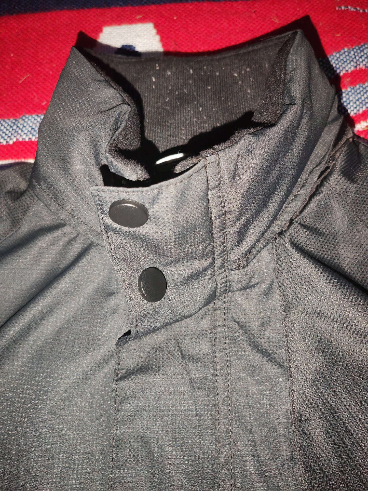 F&F Full Zip, Hooded Shower Resistant Coat, Black, Size Small