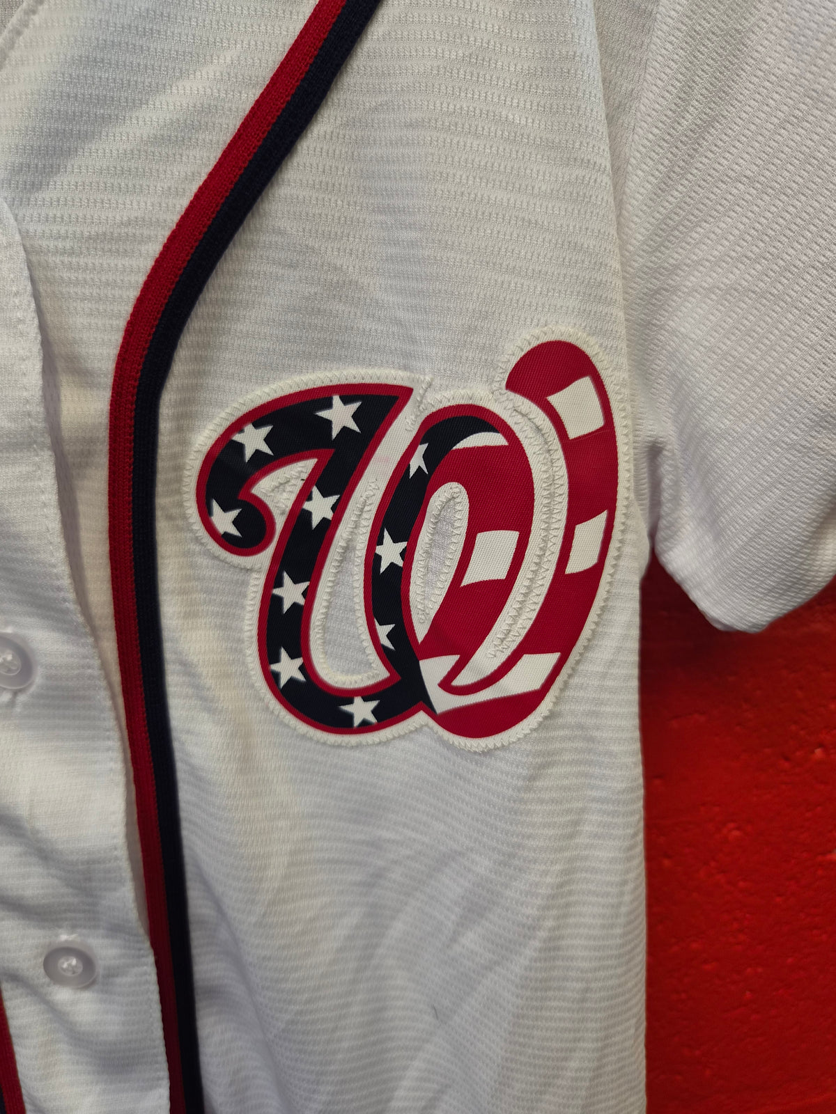 Women's Majestic Washington Nationals MLB Baseball Jersey, #34 Harper, Size Small