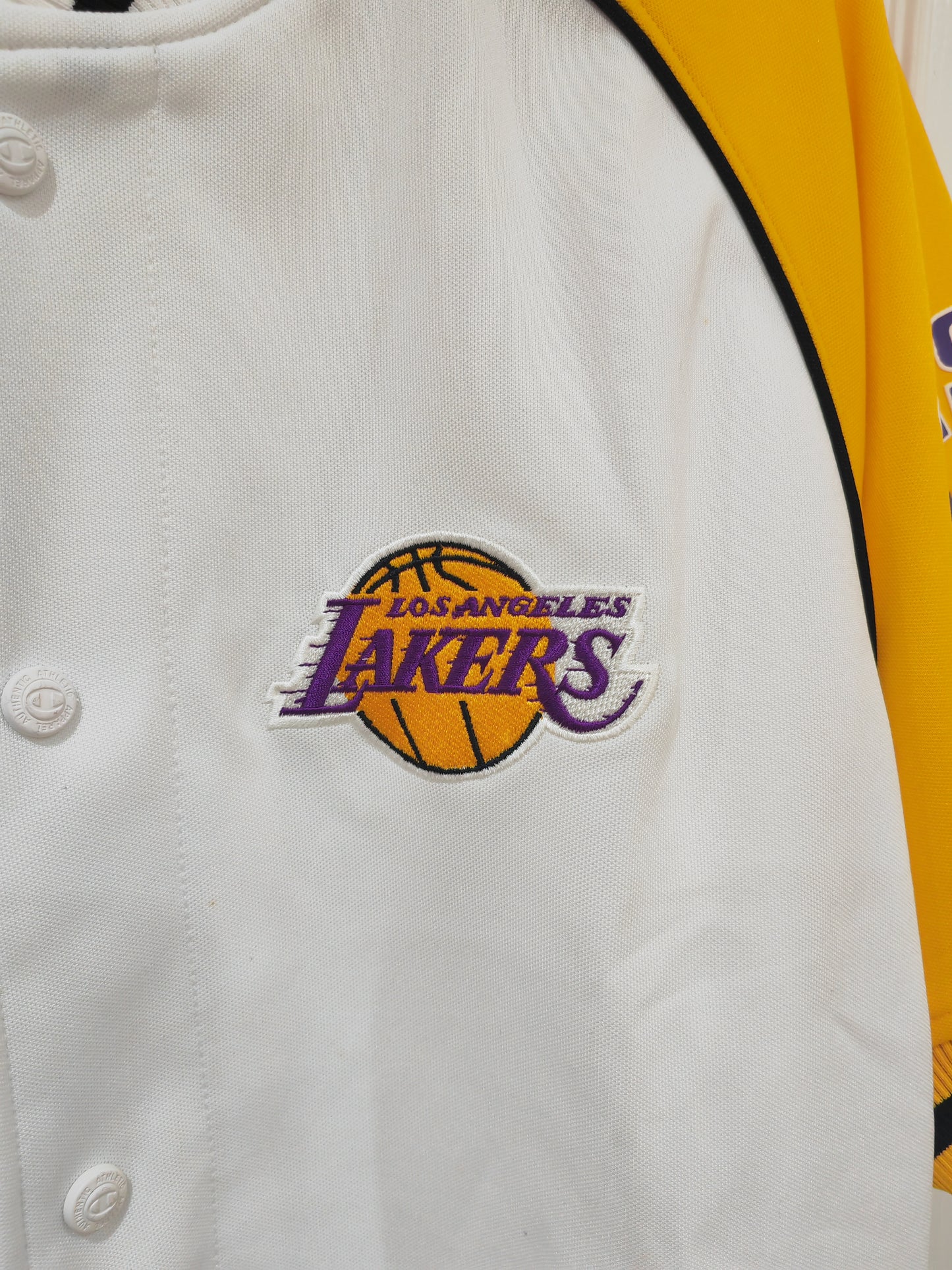Champion Los Angeles Lakers Snap Warm Up Style Jersey, #16 Gasol, Size Small
