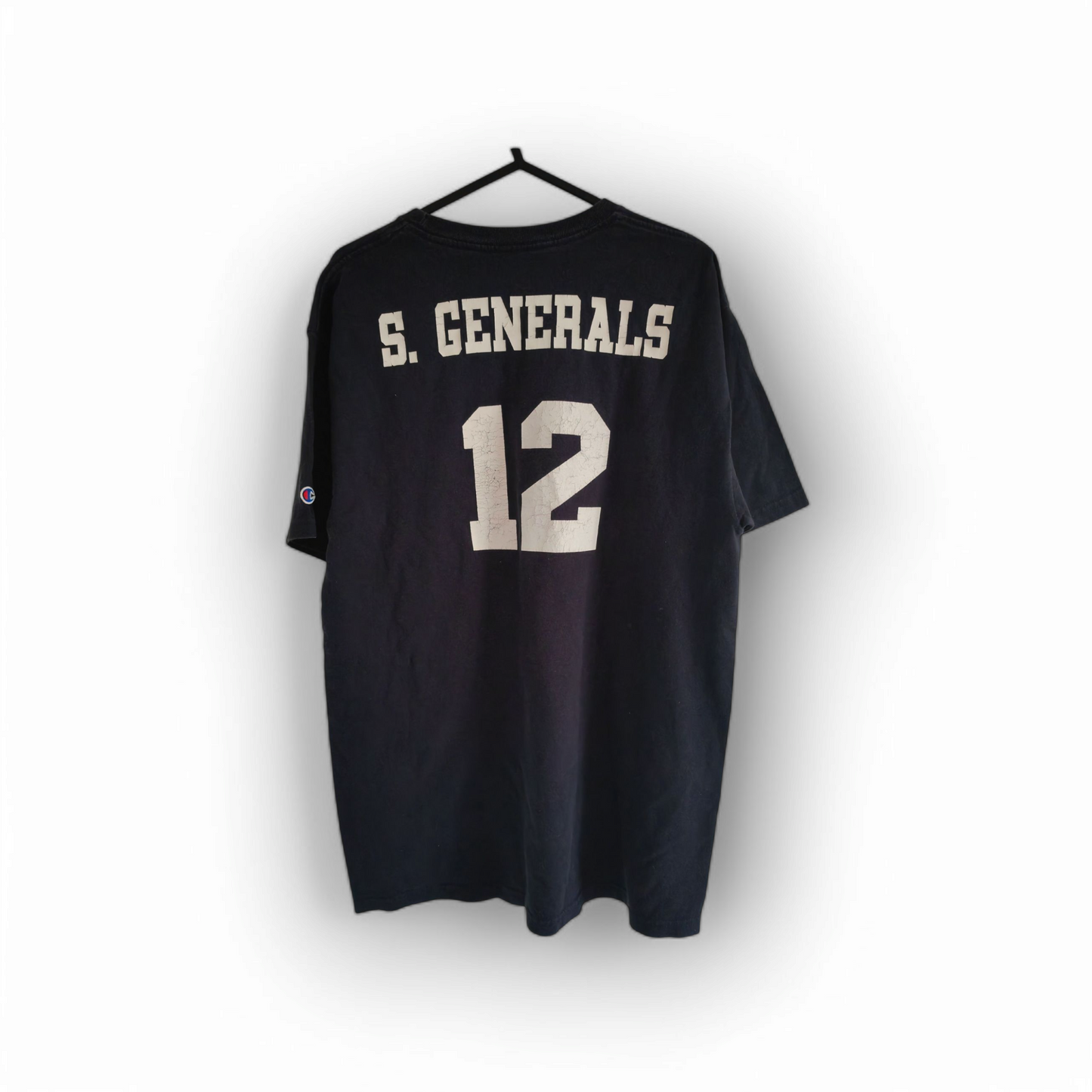 Champion 'How You Play' T Shirt, #12 S.Generals, Navy, Size Medium