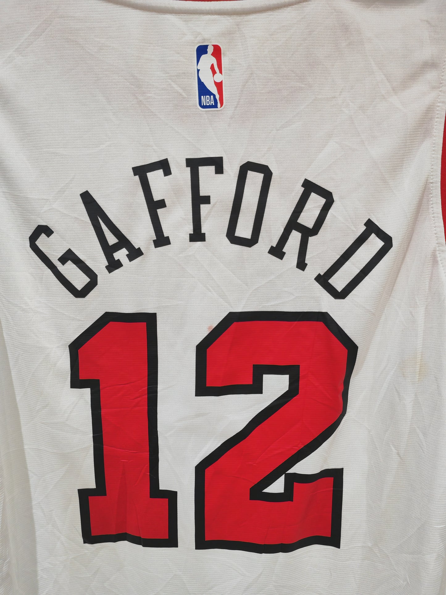 Fanatics Chicago Bulls NBA Jersey, #12 Gafford, White, Size XL