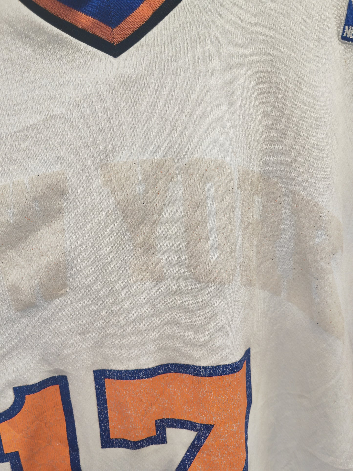 Adidas New York Knicks NBA Basketball Jersey, #17 Lin, White, Size Small
