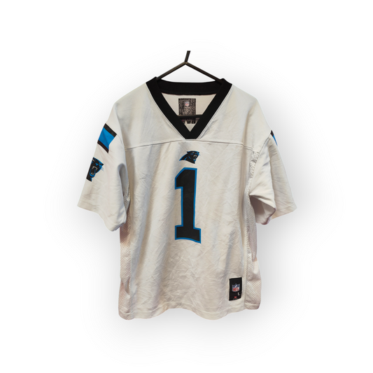 Youth NFL Carolina Panthers Jersey, #1 Newton, White, Size YL