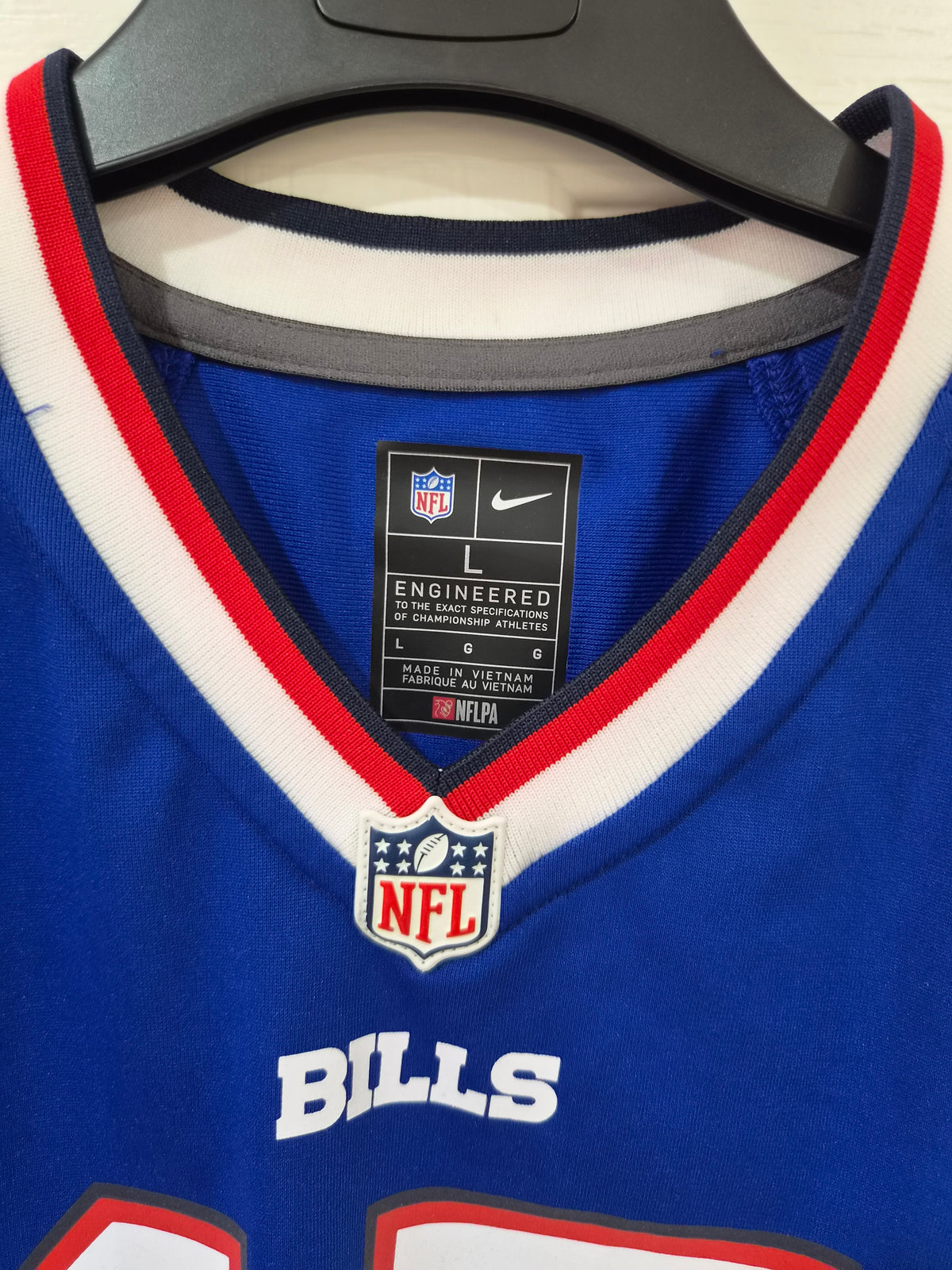 Youth Nike Buffalo Bills NFL Jersey, #17 Allen, Blue, Size YL