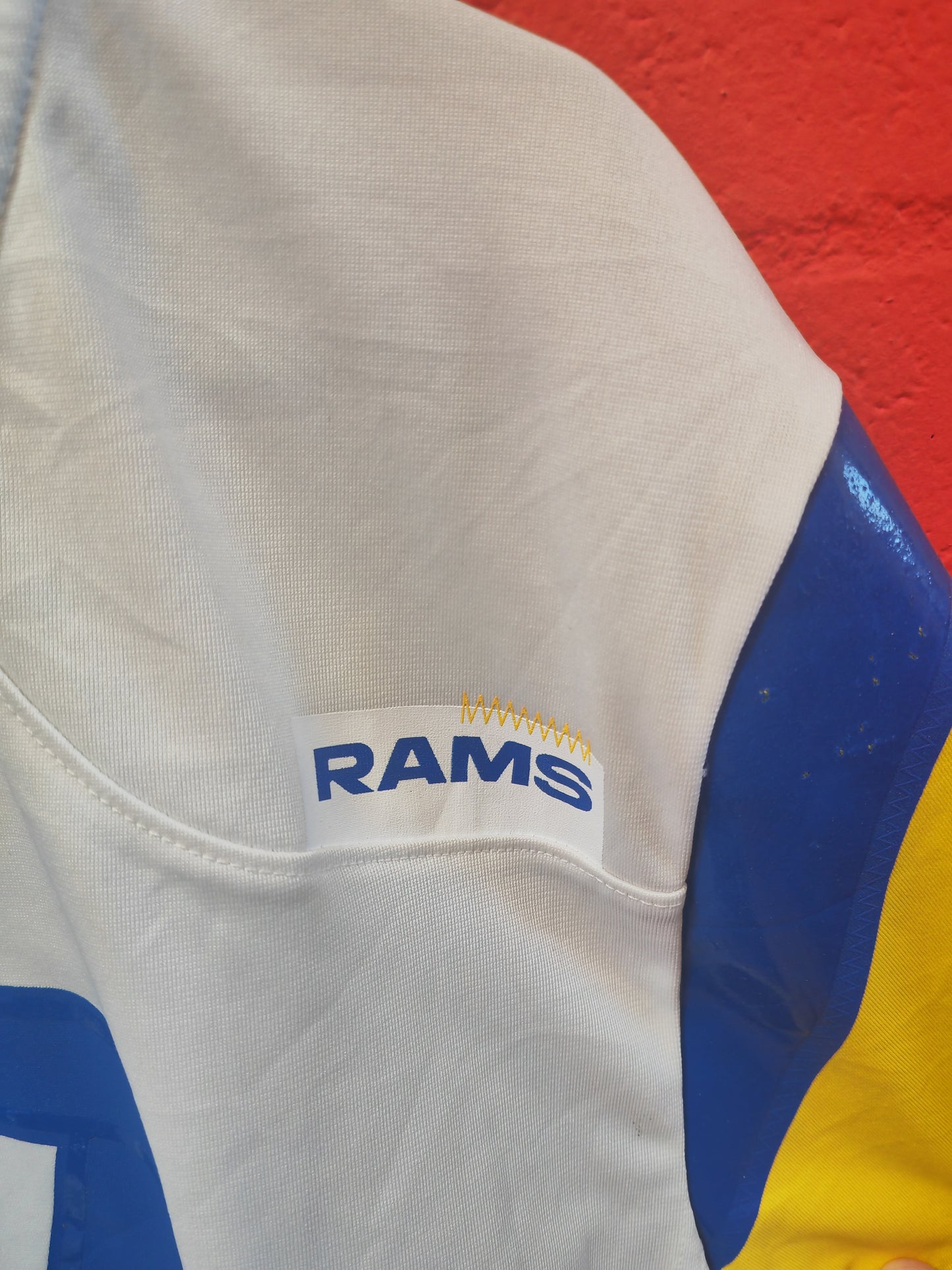 Youth Nike Los Angeles Rams NFL Jersey, #17 Woods, White, Size YL