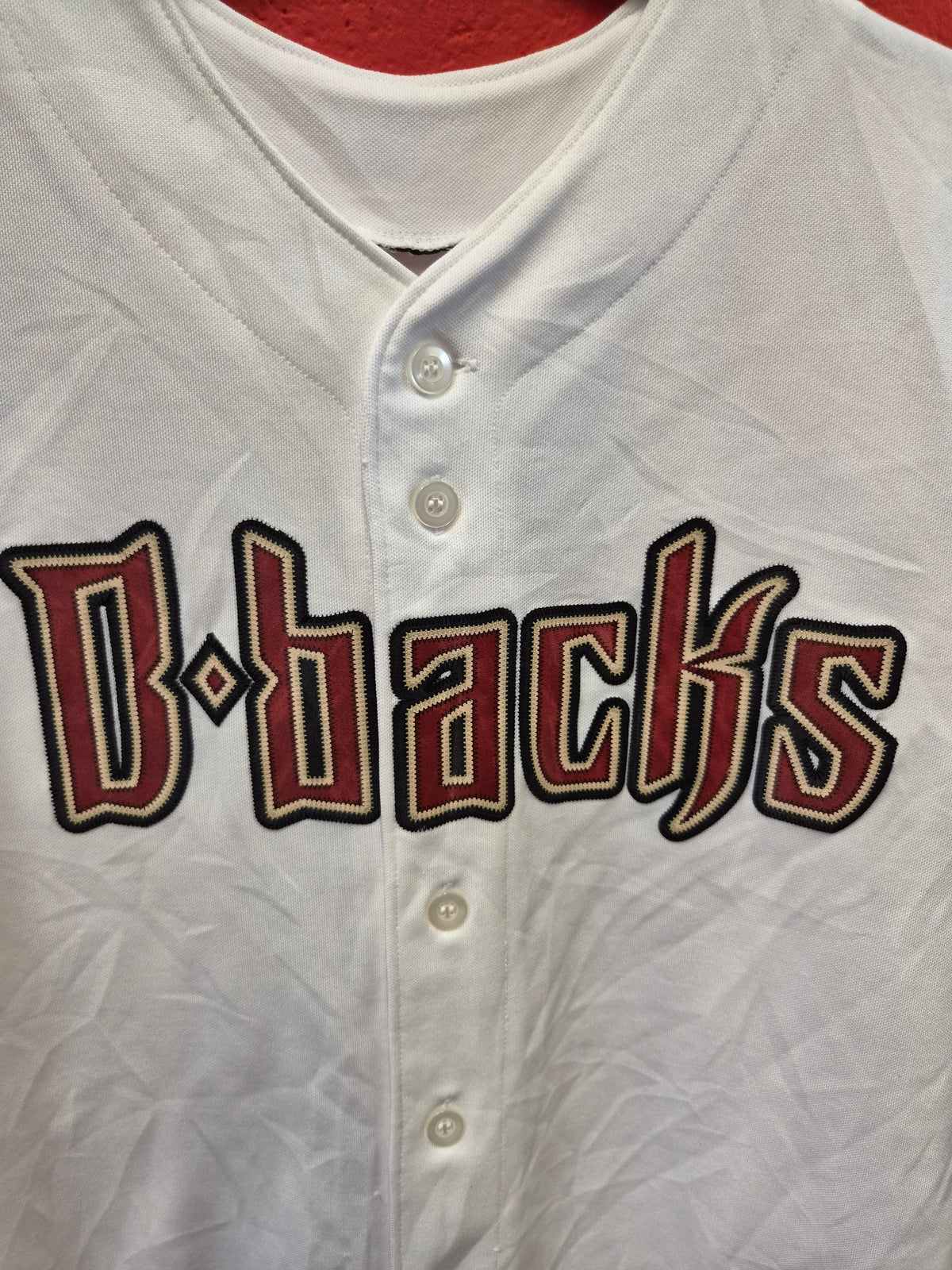 Youth Majestic Arizona Diamondbacks MLB Jersey, #10 Upton, White, Size YL