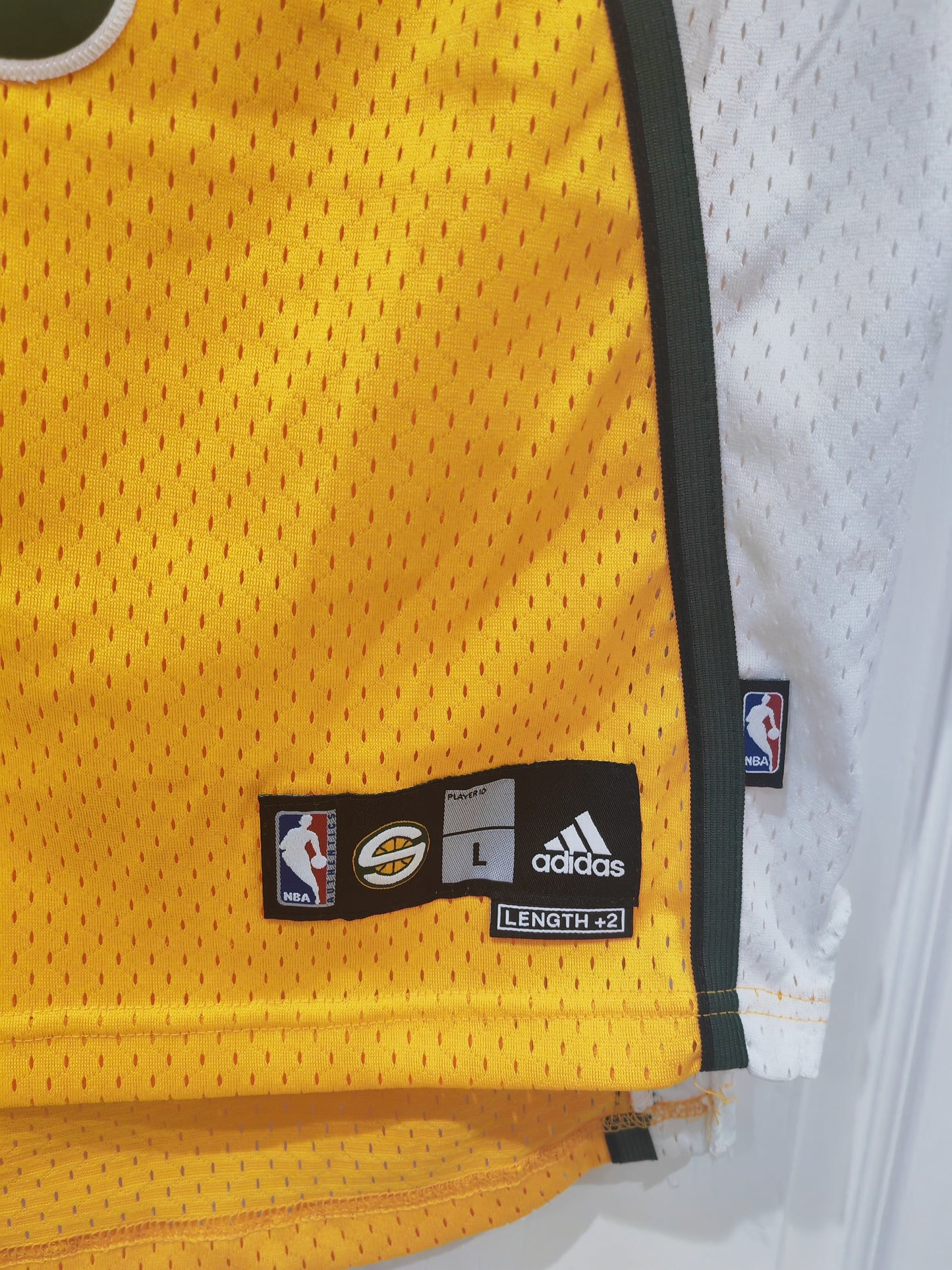 Youth Seattle Supersonics NBA jersey #35 Durant, yellow, Size YL