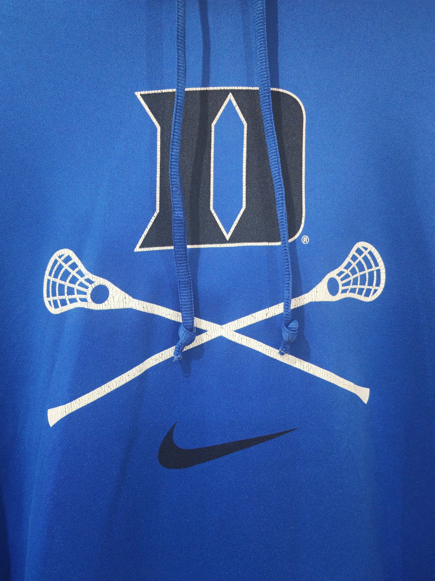 Nike Duke Blue Devils NCAA Lacrosse Pullover Hoodie, Blue, Size Small