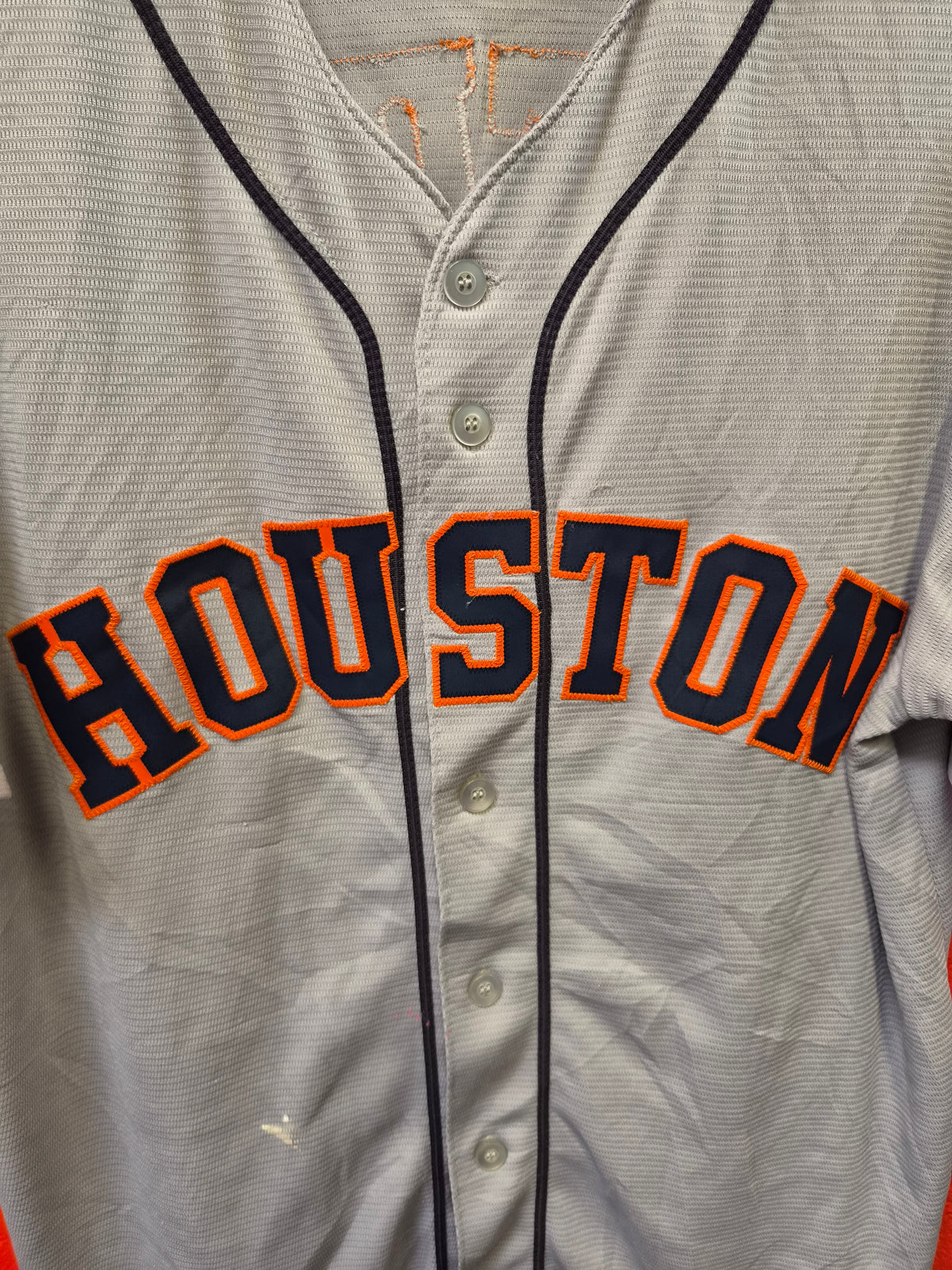Majestic Houston Astros MLB Baseball Jersey, #27 Altuve, Grey, Size Medium