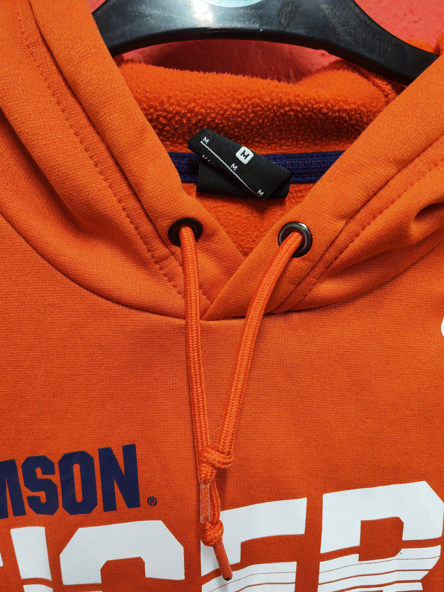 Nike Clemson Tigers NCAA Pullover Hoodie, Orange, Size Medium