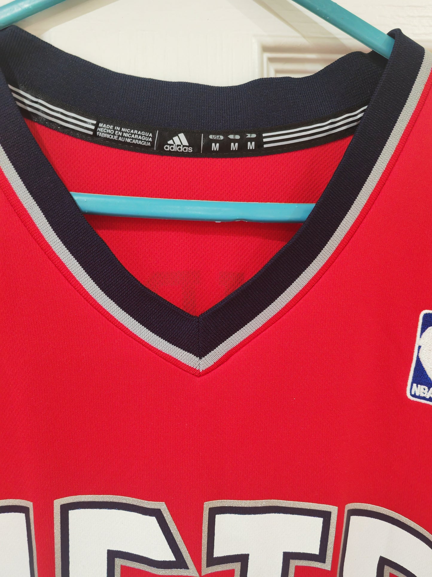 Adidas New Jersey Nets NBA Basketball Jersey, #5 Kidd, Red, Size Medium