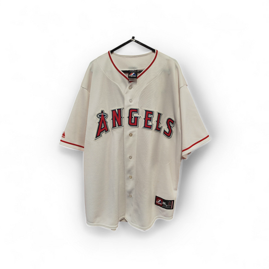 Majestic Los Angeles Angels MLB Baseball Jersey, #5 Pujols, White, Size XL
