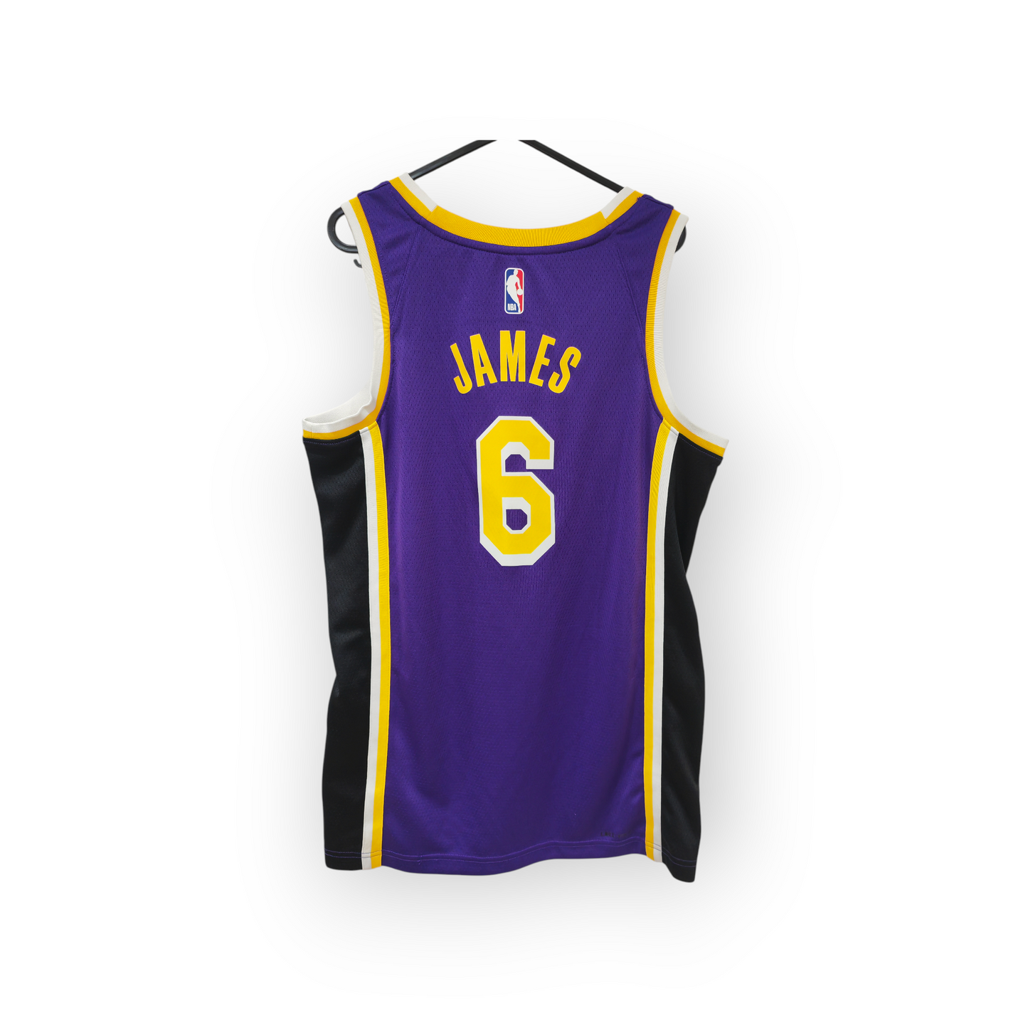 Jordan Los Angeles Lakers NBA Swingman Jersey, #6 James, Purple, Size Small