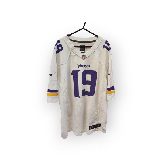 Nike Minnesota Vikings NFL Jersey, #19 Thielen, White, Size Large