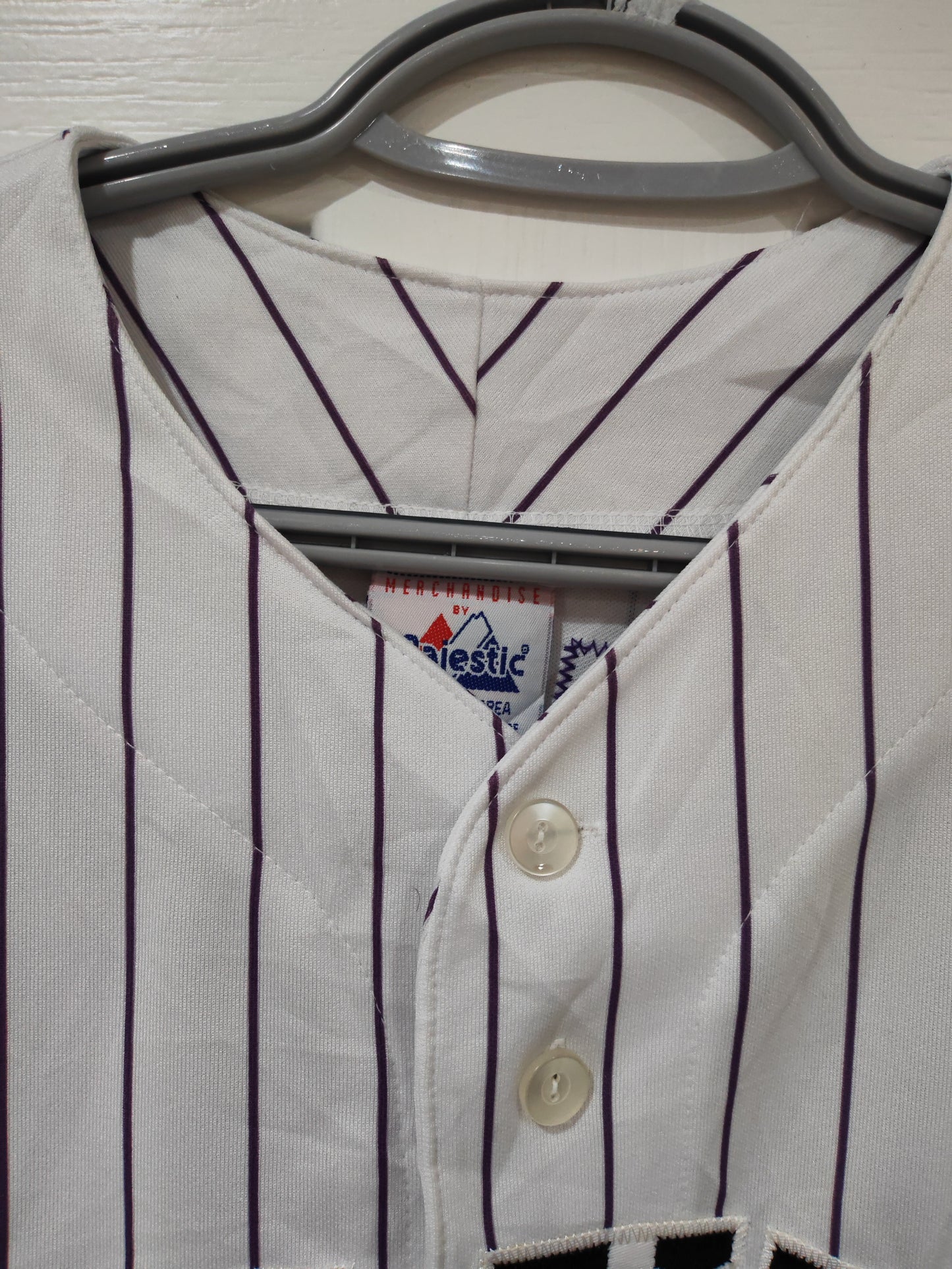 Majestic Colorado Rockies MLB Baseball Jersey, #33 Walker, White, Size XL