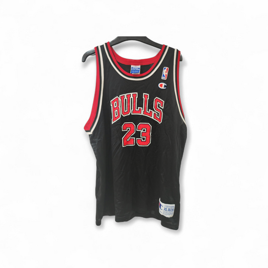 Youth Champion Chicago Bulls NBA Jersey, #23 Jordan, Black, Size Youth XL