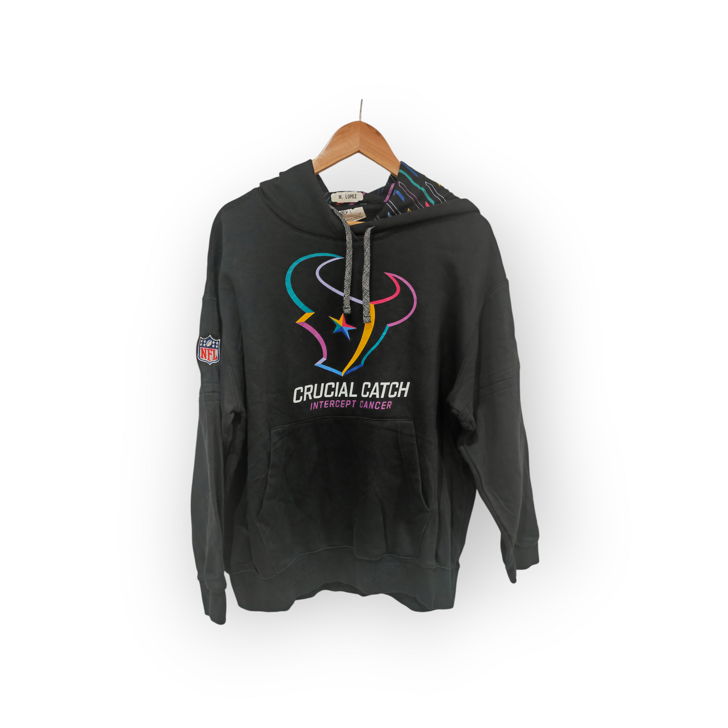 Nike Houston Texans NFL Crucial Catch Pullover Hoodie, Black, Size Small