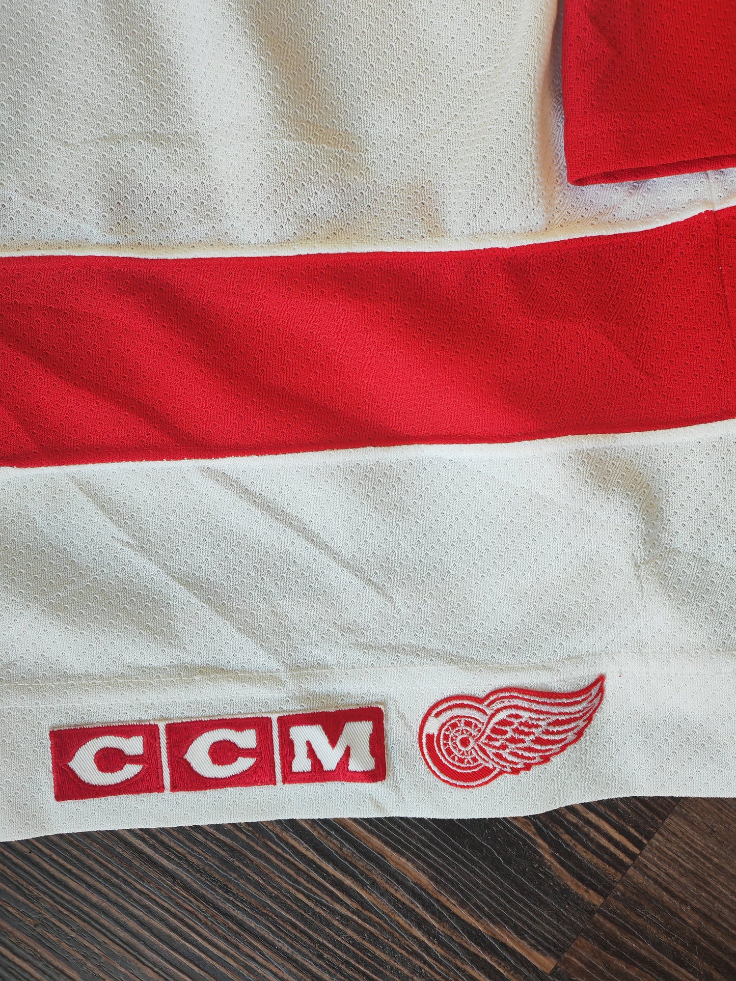 CCM Detroit Red Wings NHL Hockey Jersey, White, Size XL