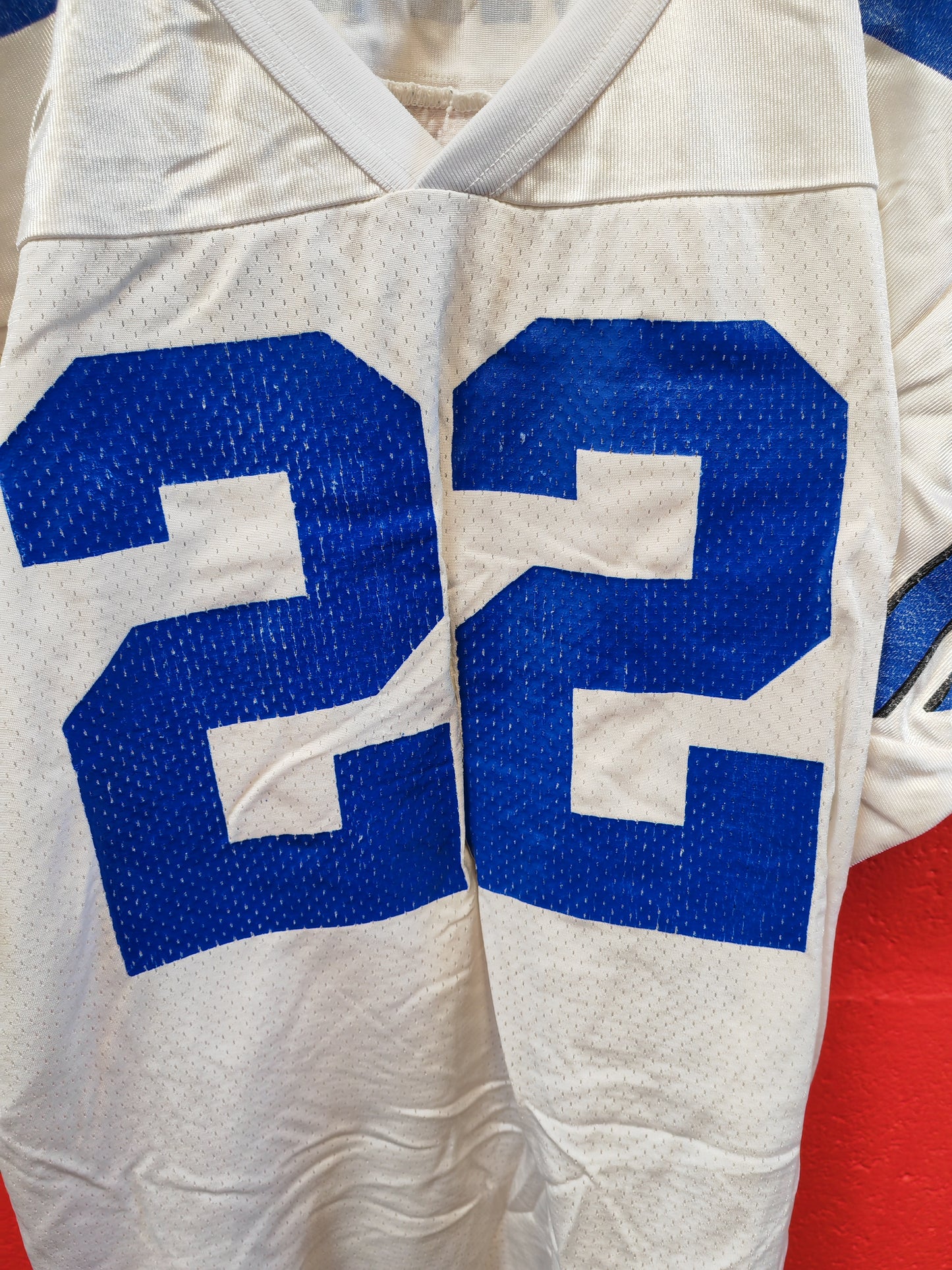 Wilson Dallas Cowboys NFL Jersey, #22 E.Smith, White, Size XL