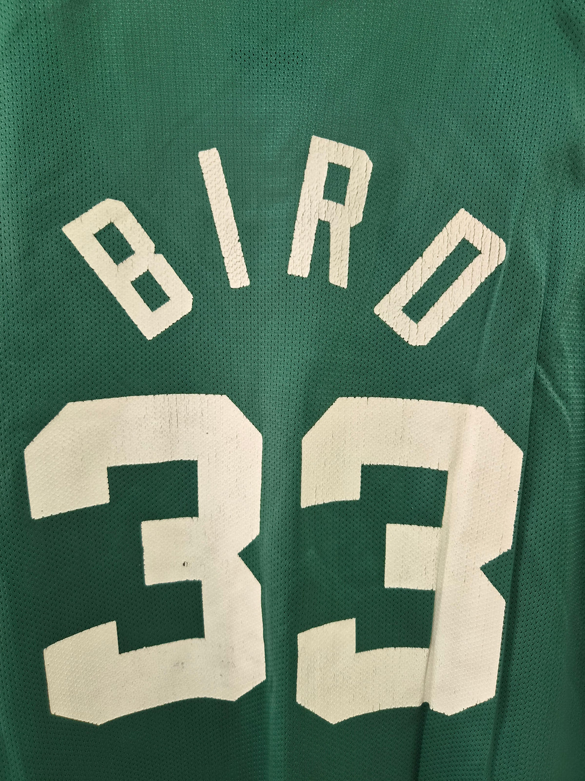 Champion Boston Celtics NBA Basketball Jersey, #33 Bird, Green, Size 44 Large