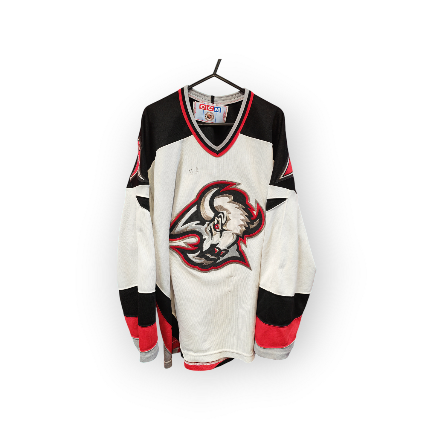 CCM Buffalo Sabres NHL Jersey, White, Size Large