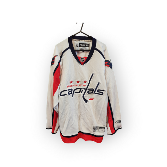 Reebok Washington Capitals NHL Hockey Jersey, White, Size Medium