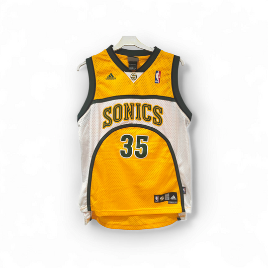 Youth Seattle Supersonics NBA jersey #35 Durant, yellow, Size YL