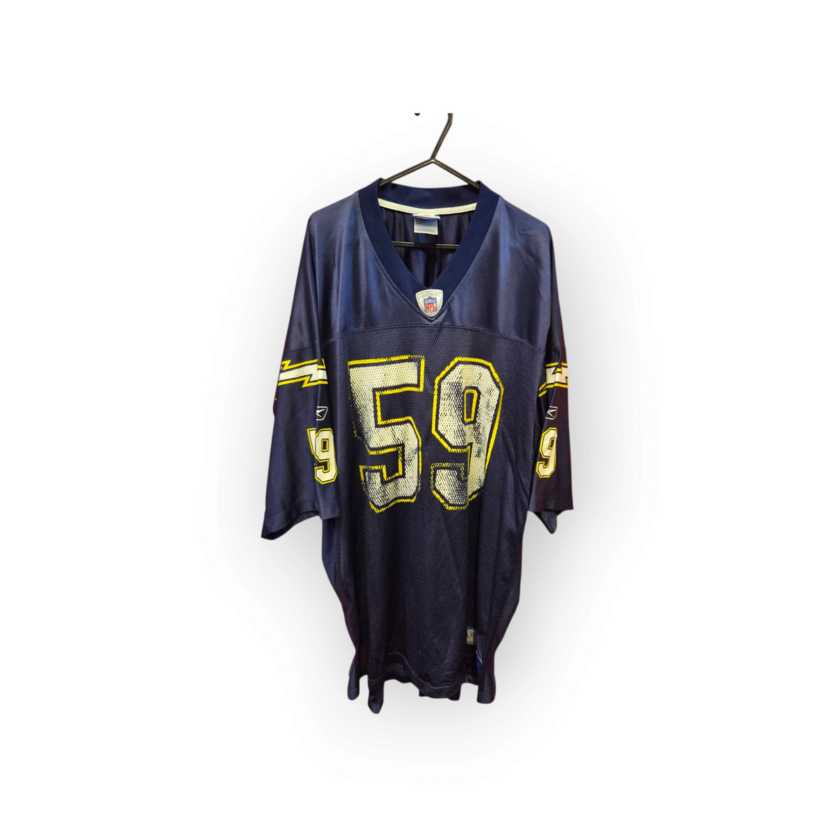 Reebok San Diego/LA Chargers NFL Jersey, #59 D Edwards, Navy, Size XXL