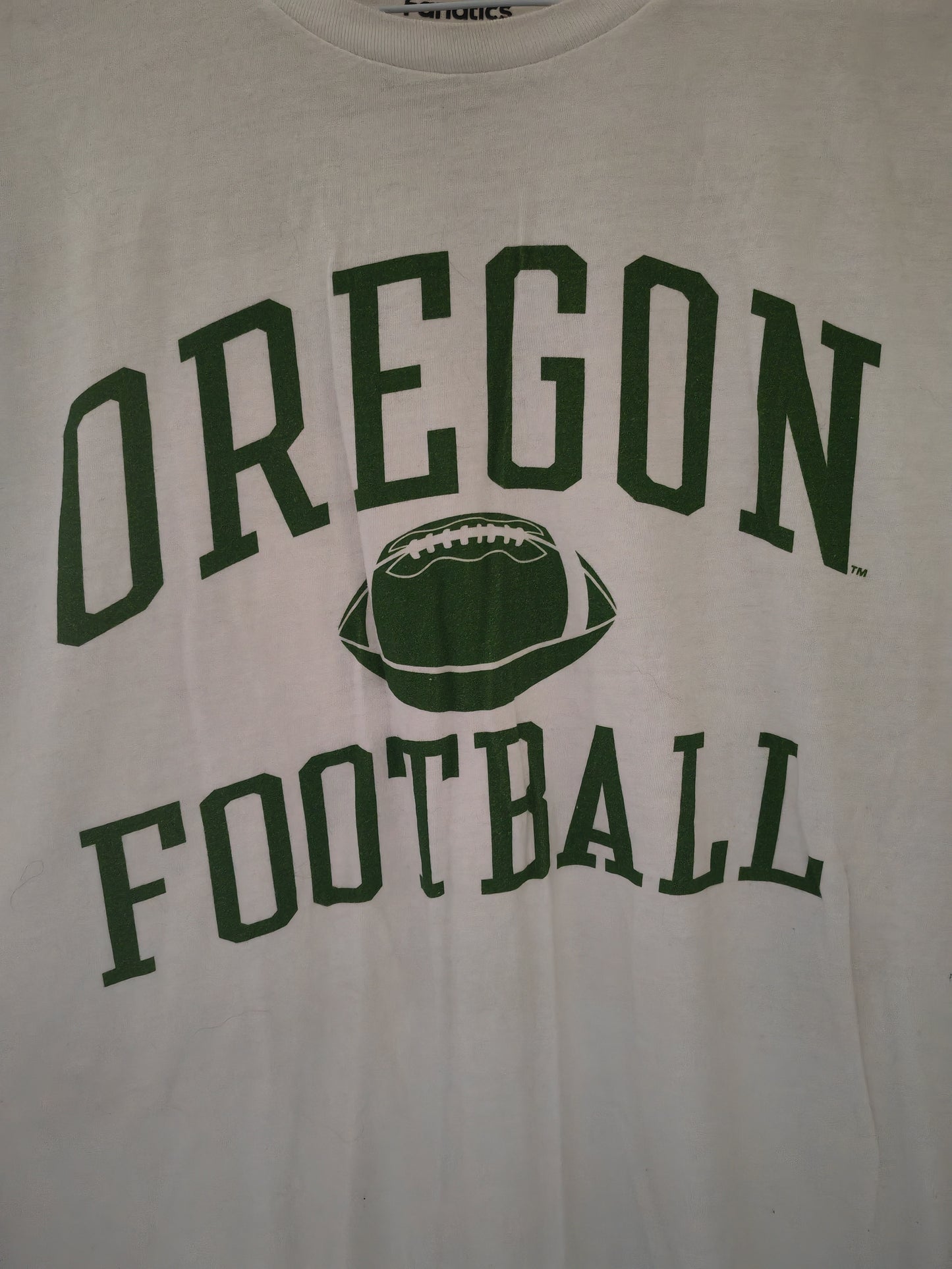 Fanatics Oregon Ducks Football Short Sleeve T Shirt, #21 Flowers, White, Size XL