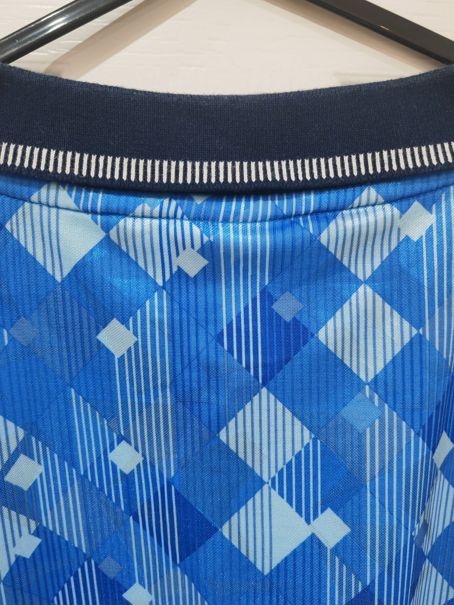 Score Draw 1990-92 England Away Shirt, Blue, Size XL