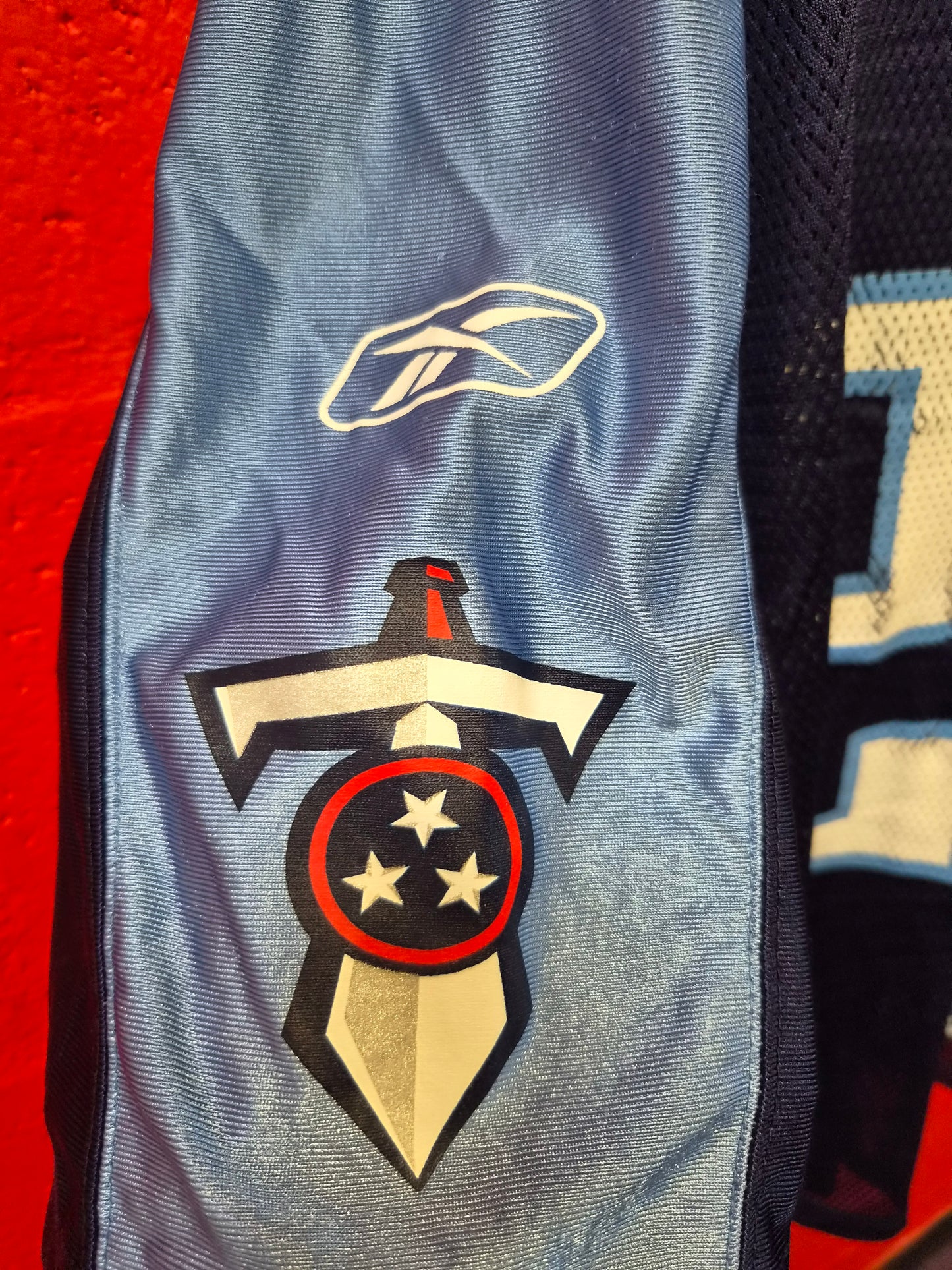 Reebok Tennessee Titans NFL Jersey, #28 Johnson, Blue, Size XXL