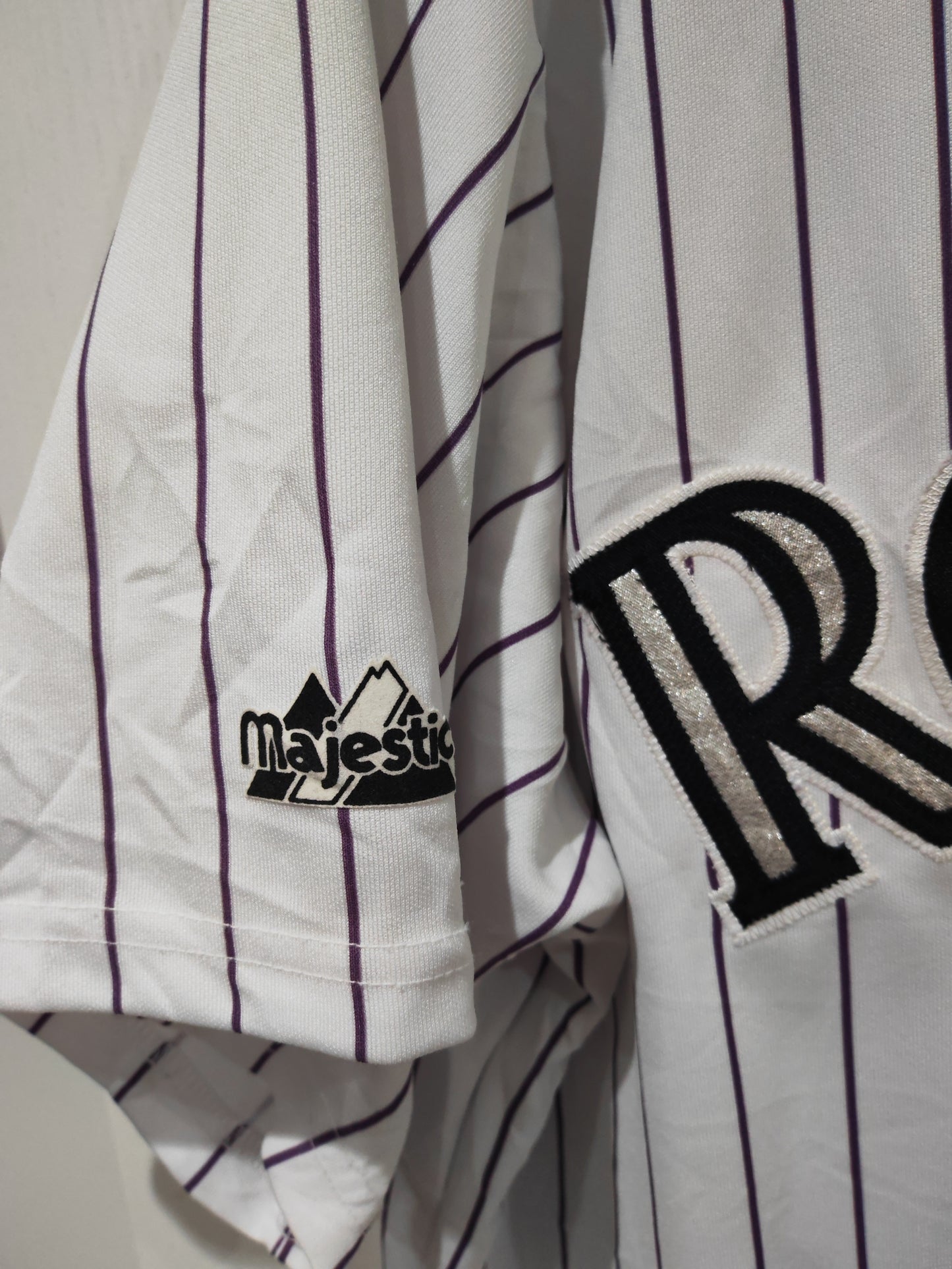 Majestic Colorado Rockies MLB Baseball Jersey, #33 Walker, White, Size XL