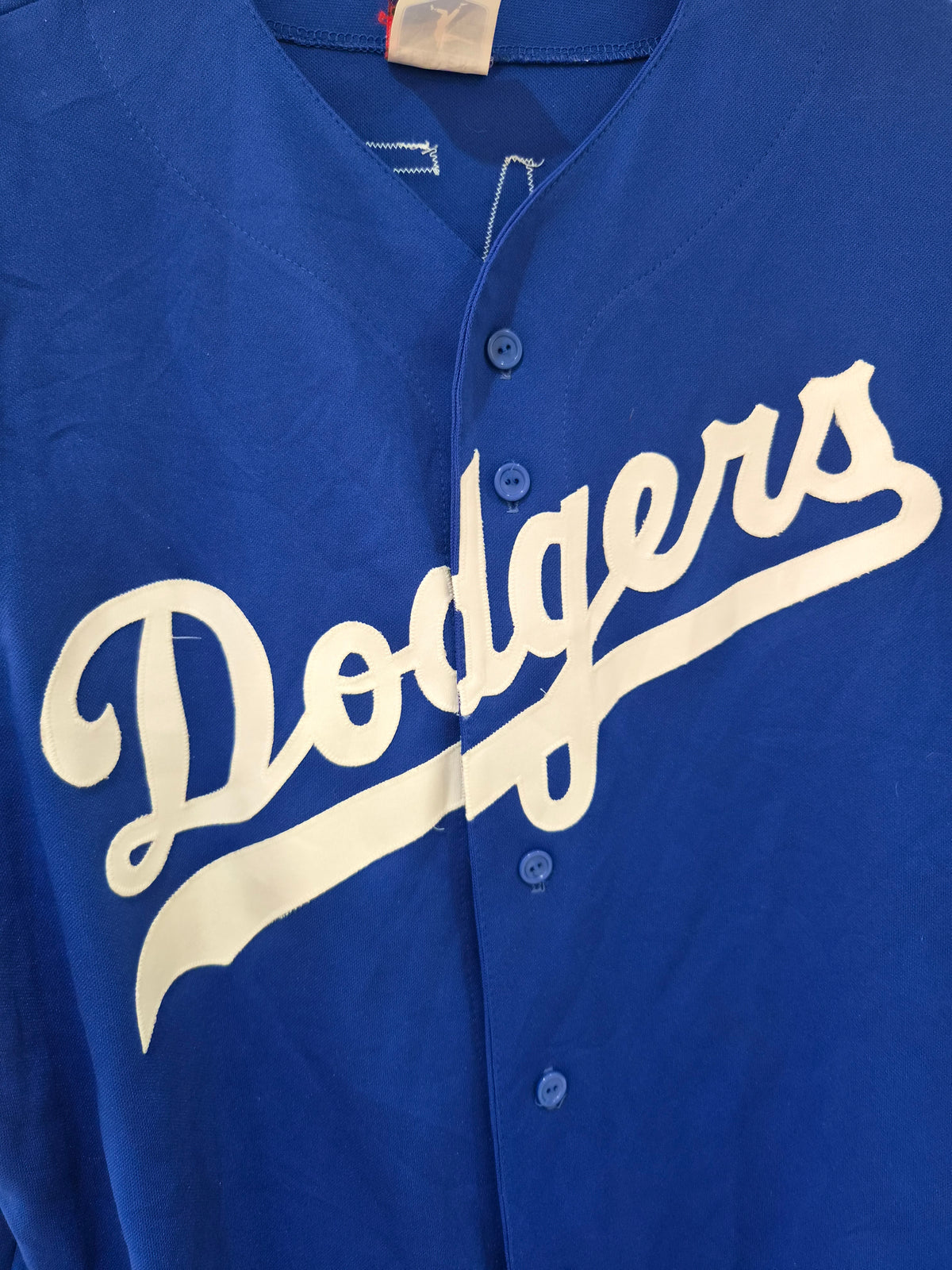 Majestic Los Angeles Dodgers MLB Baseball Jersey, #31 Piazza, Blue, Size XL