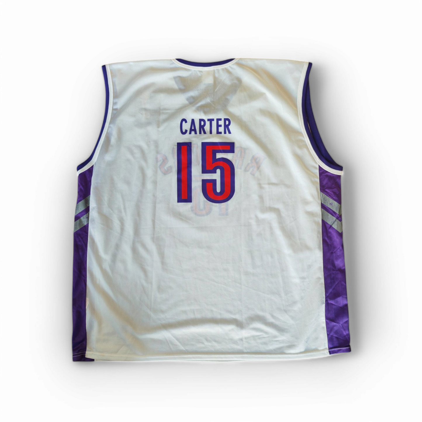 Champion Toronto Raptors NBA Jersey, #15 Carter, White, Size 52 XXL