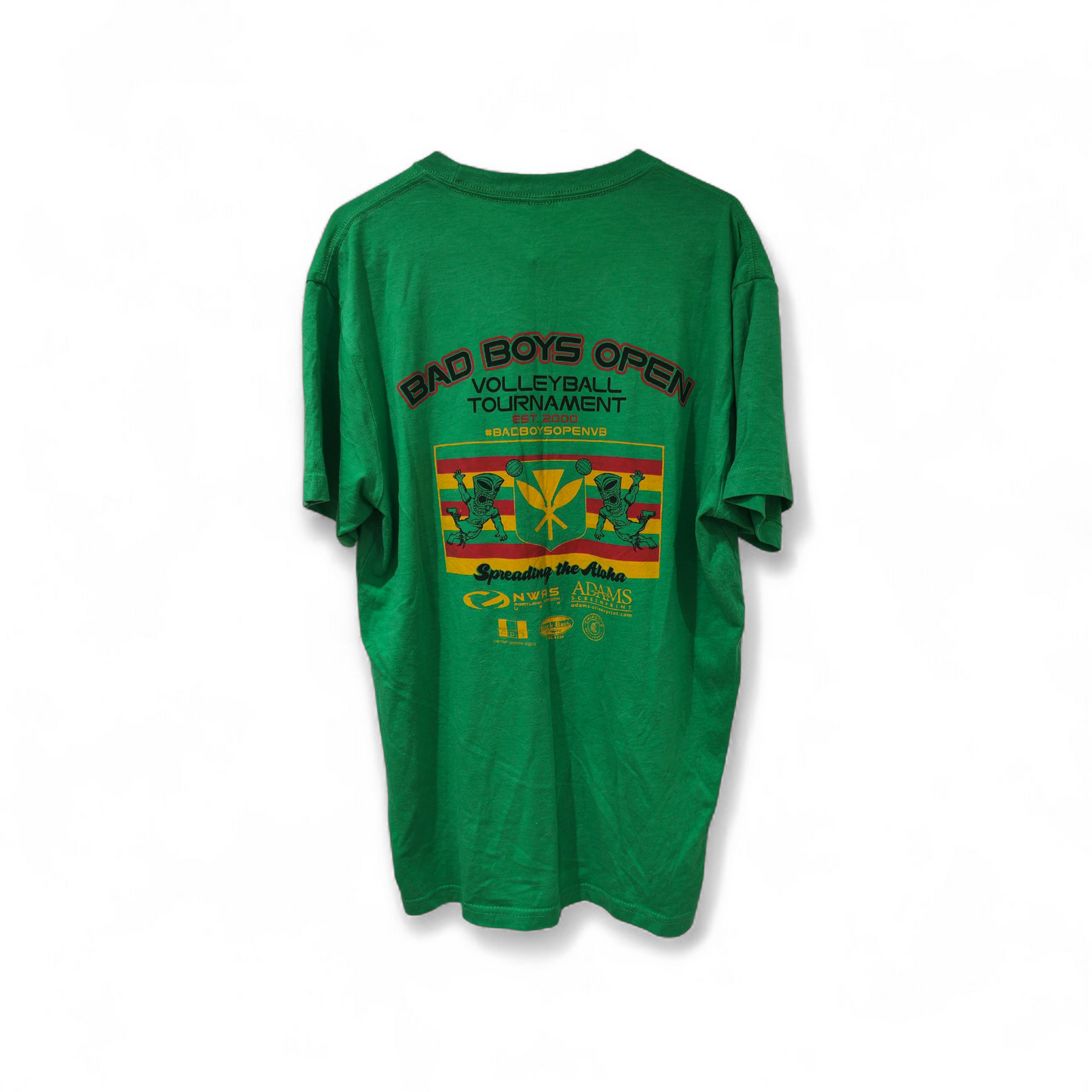 Next Level Apparel Bad Boys Volleyball T Shirt, Green, Size Large