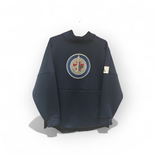 Adidas Winnipeg Jets NHL Pullover Hoodie, Navy Blue, Size XL