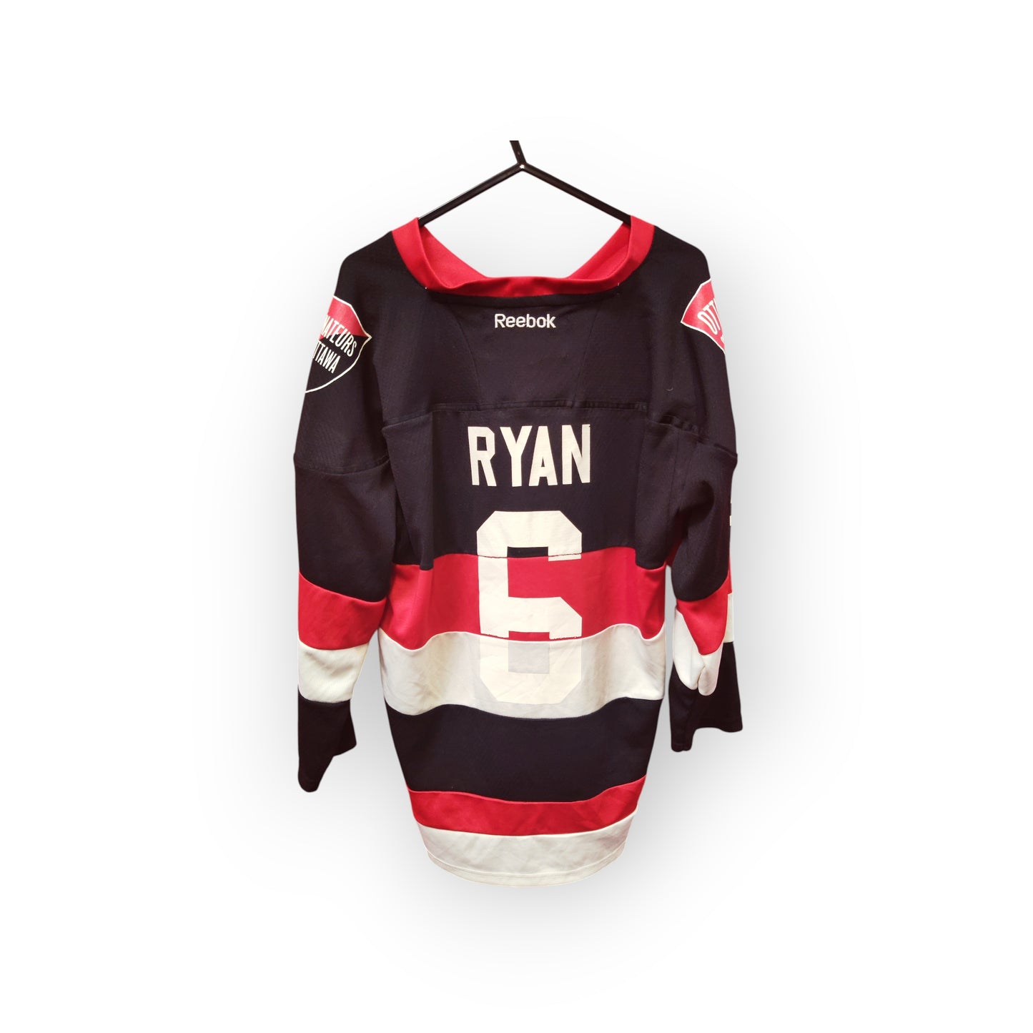 Youth Reebok Ottawa Senators NHL Jersey, #9 Ryan, Black, Size YL/XL