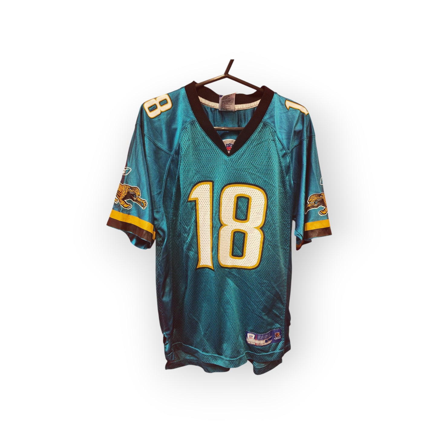 Youth Reebok Jacksonville Jaguars NFL Jersey, #18 M.Jones, Size YL