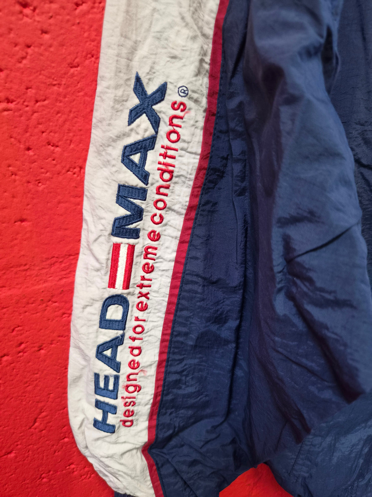 Youth Head Vintage Full Zip Track Jacket, Navy, Size YS