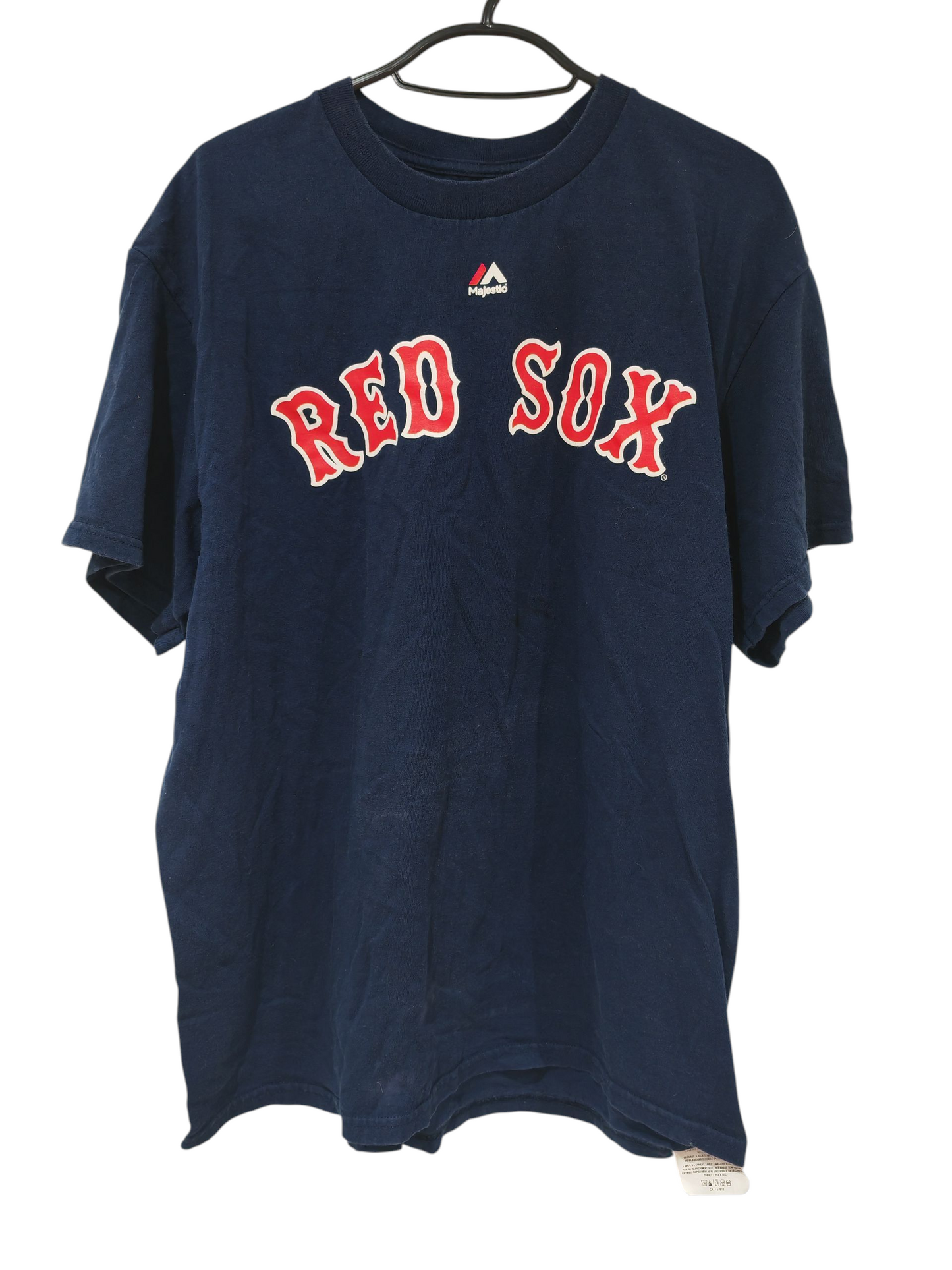 Majestic Boston Red Sox MLB Short Sleeve T Shirt, Navy Blue, Size Large