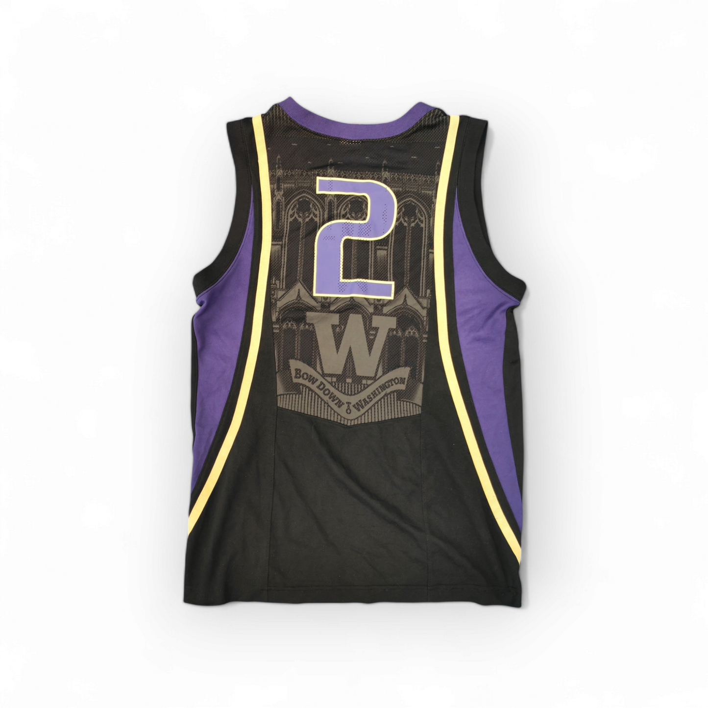 Nike Washington Huskies NCAA Basketball Jersey, #2, Black, Size Small