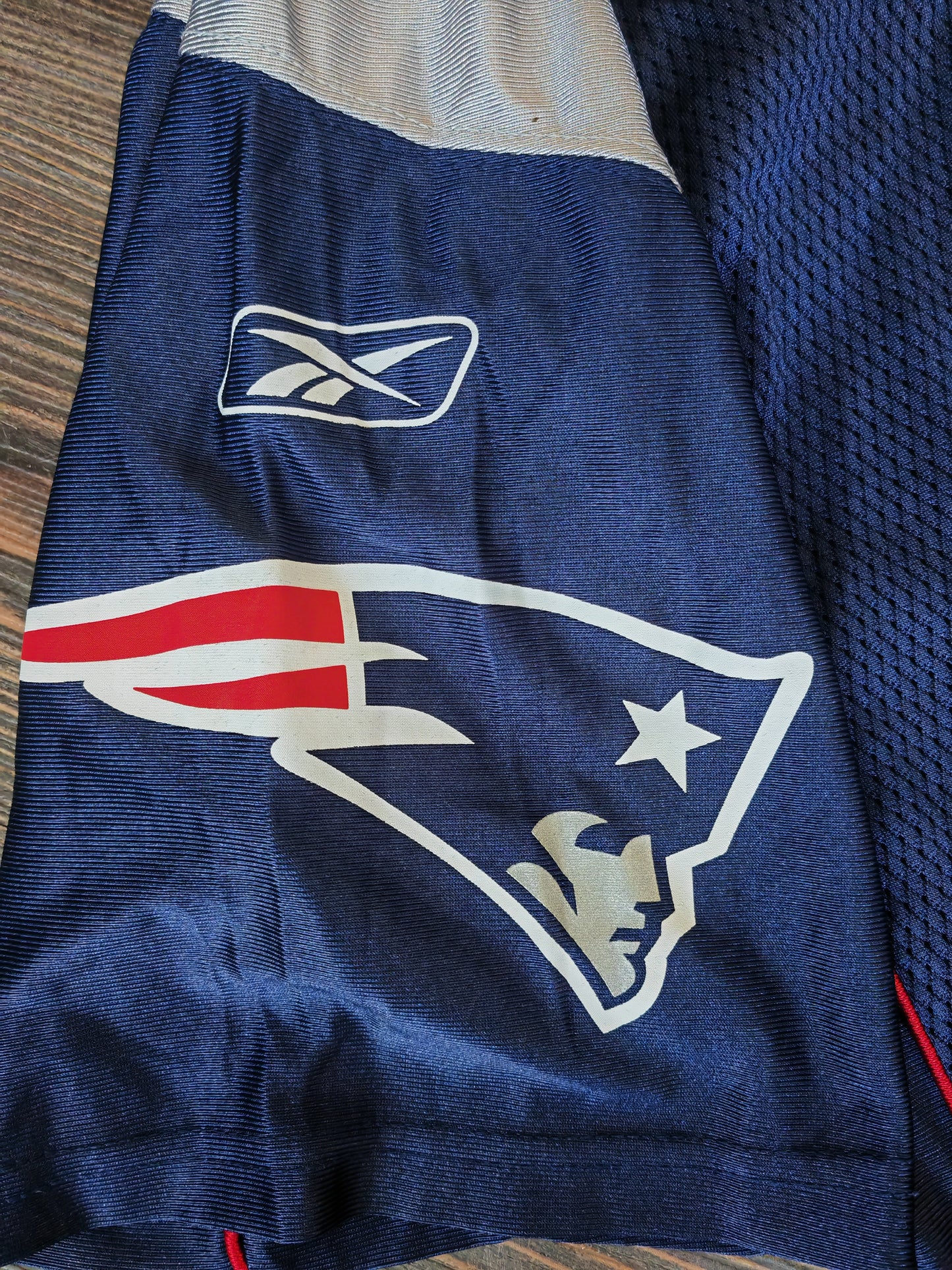 Reebok New England Patriots NFL Jersey, #12 Brady, Navy, Size Large