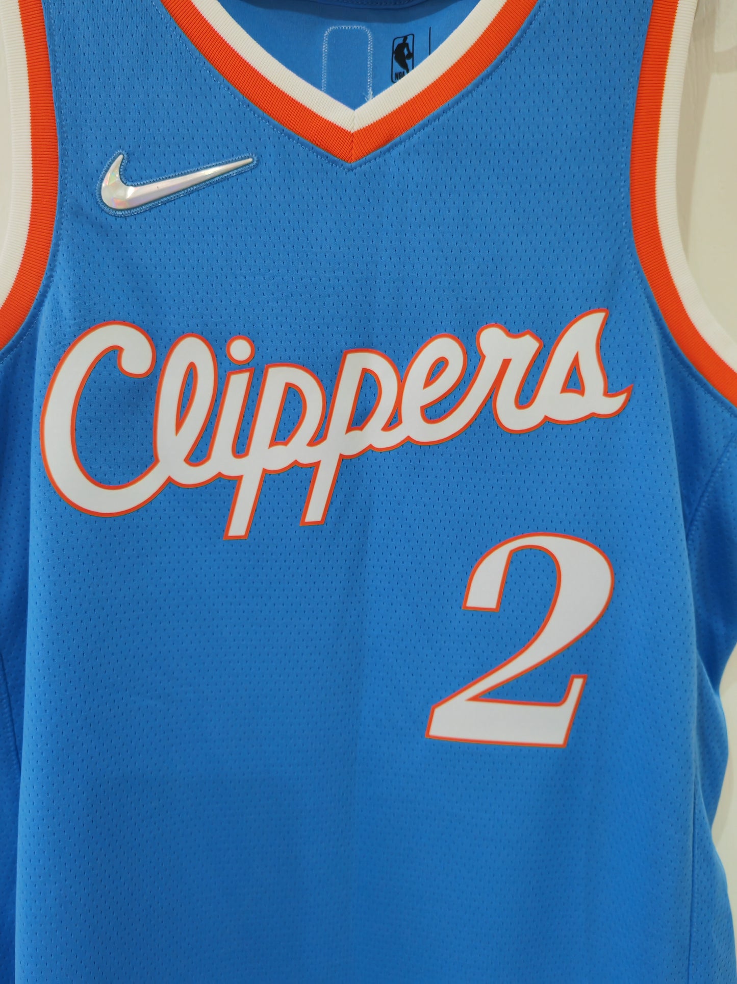 Nike Los Angeles Clippers NBA City Edition Jersey, #2 Leonard, Blue, Size Medium