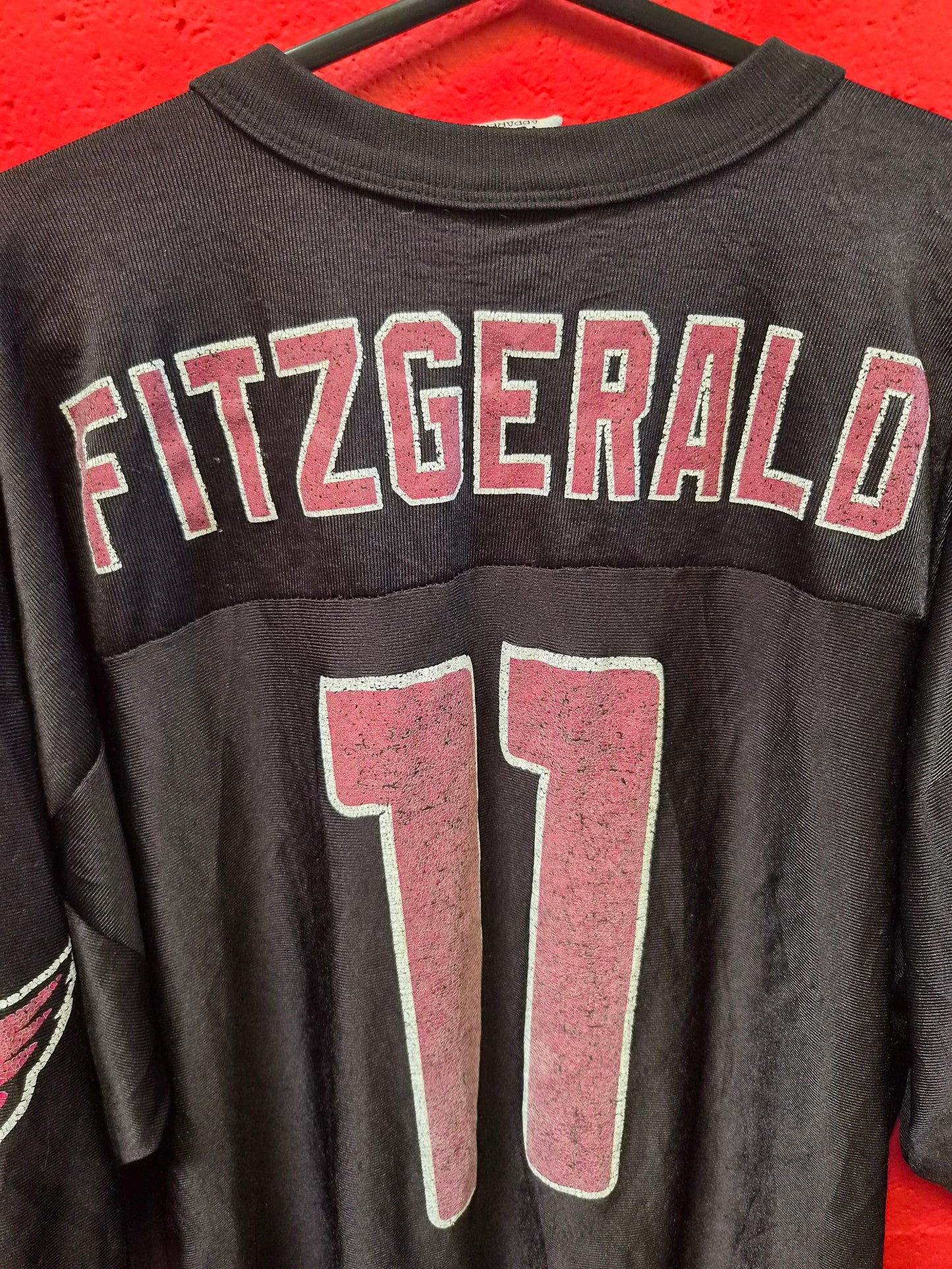 NFL Apparel Arizona Cardinals Jersey, #11 Fitzgerald, Black, Size XXL