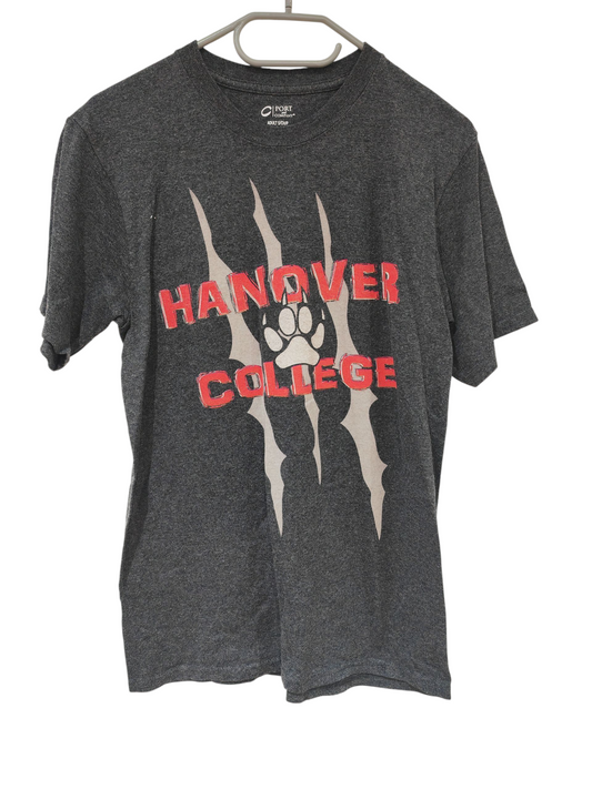 Port & Company Hanover College Short Sleeve T Shirt, Grey, Size S