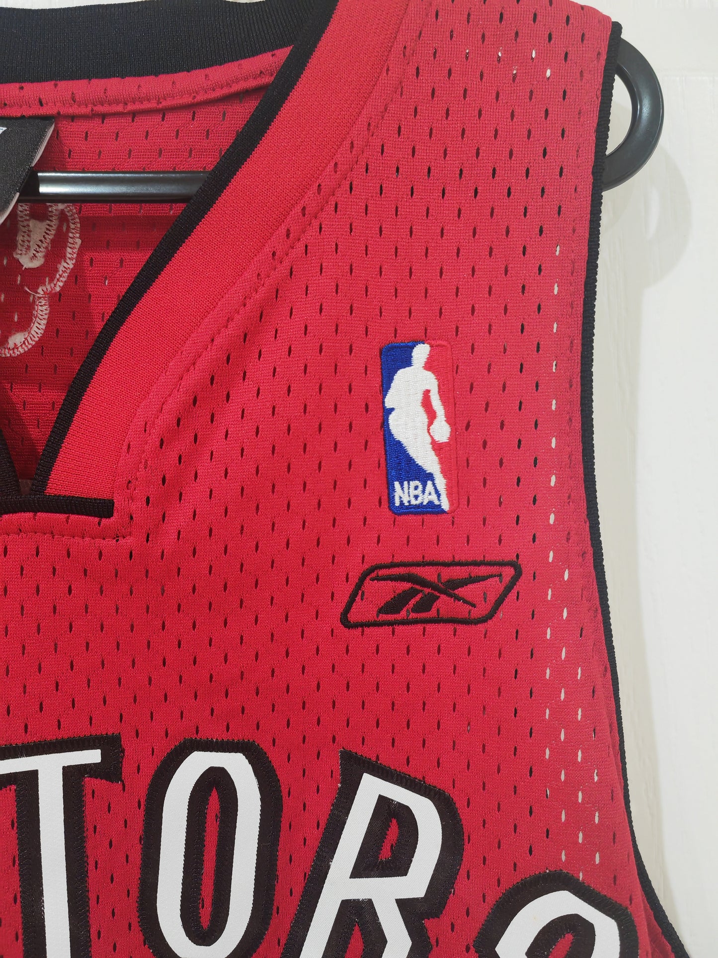 Reebok Toronto Raptors NBA Jersey, #5 Rose, Red, Size Medium +2 Length