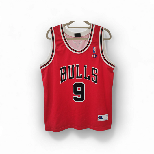 Champion Chicago Bulls NBA Jersey, #9 Deng, Red, Size Large