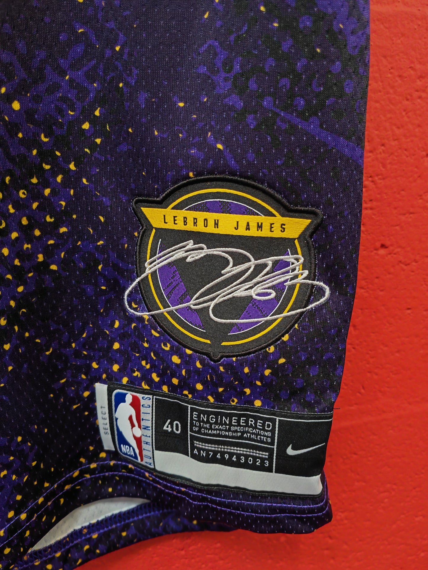 Nike Los Angeles Lakers Select Series NBA Jersey, #23 James, Purple, Size Small